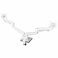Elevate Dual Monitor Arm 52 - 3-8 kg, gas spring, white